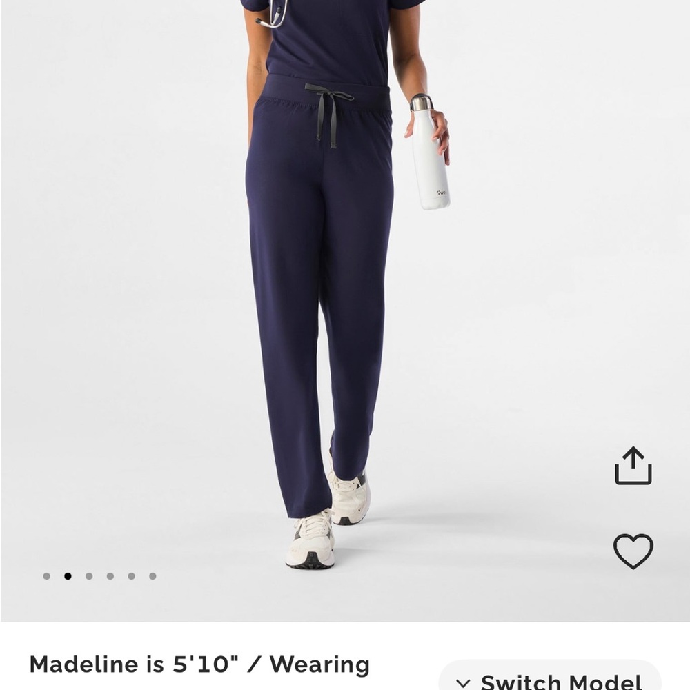 Figs Women's Navy Livingston Scrub Pants XS Petite